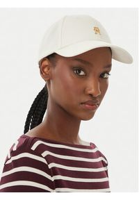 TOMMY HILFIGER - Tommy Hilfiger Czapka z daszkiem Th Elevated Chic Cap AW0AW17631 Biały. Kolor: biały. Materiał: bawełna #4