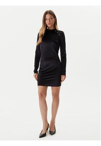 Guess Sukienka koktajlowa W5BK38 KCN22 Czarny Slim Fit. Kolor: czarny. Materiał: syntetyk. Styl: wizytowy