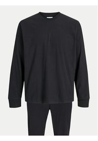 Jack & Jones Piżama Solid 12268536 Czarny Loose Fit. Kolor: czarny. Materiał: syntetyk #2