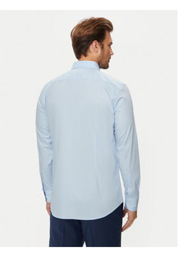 BOSS - Boss Koszula H-Hank 50519859 Niebieski Slim Fit. Kolor: niebieski. Materiał: bawełna