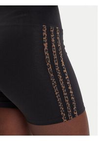 Adidas - adidas Kolarki Leopard JW7305 Czarny Slim Fit. Kolor: czarny. Materiał: bawełna #5