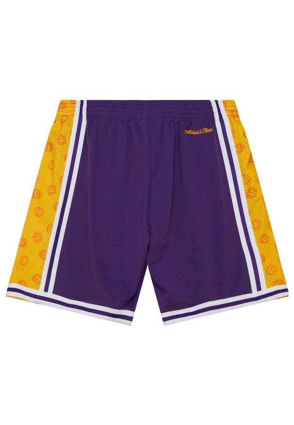 Mitchell & Ness - Szorty Los Angeles Lakers Ozuna. Kolor: fioletowy. Sport: koszykówka