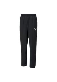 Spodnie męskie Puma teamRISE Sideline Pants. Kolor: czarny, wielokolorowy, biały. Sport: piłka nożna #1