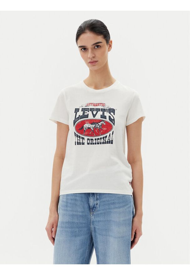 Levi's® T-Shirt Perfect 17369-3022 Biały Standard Fit. Kolor: biały. Materiał: bawełna