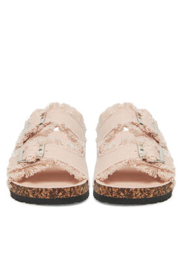 DeeZee Klapki F2011-10 Różowy. Kolor: różowy. Materiał: materiał