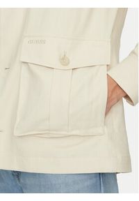 Guess Kurtka przejściowa M5GL31 WH791 Beżowy Regular Fit. Kolor: beżowy. Materiał: bawełna, wiskoza #4