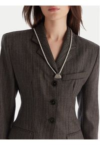 Weekend Max Mara Łańcuszek 2525756015 Szary. Materiał: metalowe. Kolor: szary #2