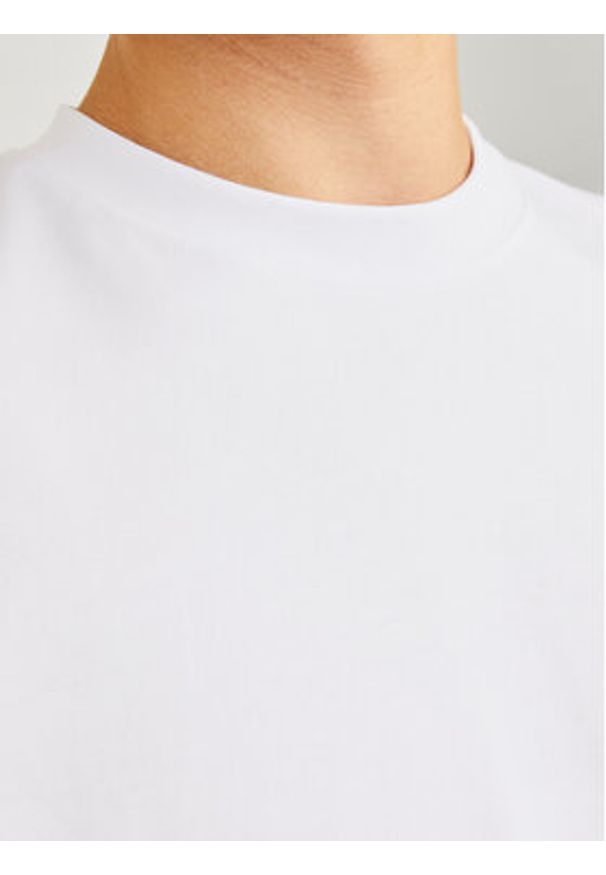 Jack & Jones Longsleeve Urban Edge 12256422 Biały Loose Fit. Kolor: biały. Materiał: bawełna. Długość rękawa: długi rękaw