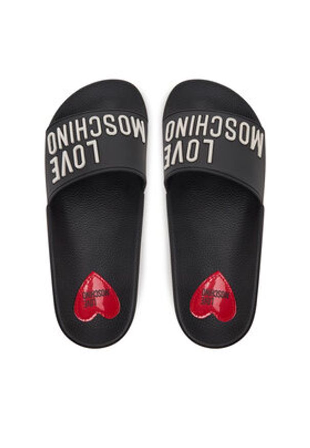 Love Moschino - LOVE MOSCHINO Klapki JA28052G1MI14000 Czarny. Kolor: czarny