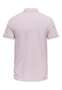 Only & Sons Polo Fletcher 22024827 Różowy Regular Fit. Typ kołnierza: polo. Kolor: różowy. Materiał: bawełna #5