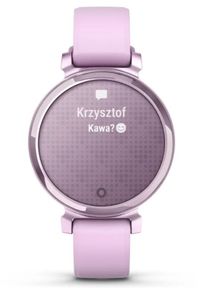 GARMIN - Smartwatch Garmin Lily 2 liliowy. Rodzaj zegarka: smartwatch. Kolor: liliowy. Materiał: nylon, skóra. Styl: elegancki #4