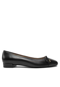 Stuart Weitzman Półbuty Sleek Bow Flat SJ598 Czarny. Kolor: czarny. Materiał: skóra