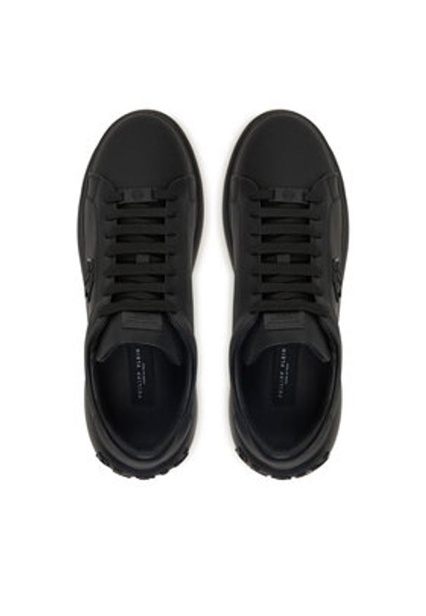 Philipp Plein - PHILIPP PLEIN Sneakersy FAES USC0804 PLE075N Czarny. Kolor: czarny. Materiał: skóra
