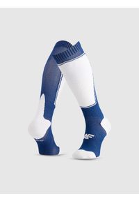 4f - 4F Skarpety narciarskie męskie - granatowe 43-46. Kolor: niebieski. Materiał: prążkowany. Wzór: prążki. Sport: narciarstwo #1