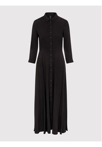 YAS Sukienka koszulowa Savanna 26022663 Czarny Regular Fit. Kolor: czarny. Materiał: wiskoza. Typ sukienki: koszulowe