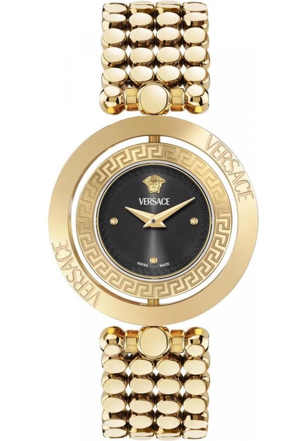 VERSACE - Zegarek damski Versace VEHFA0725 złoty. Kolor: złoty