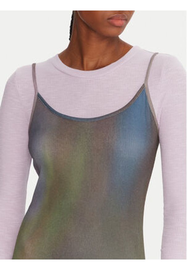 Desigual Sukienka codzienna Janis 25WWVK13 Kolorowy Slim Fit. Okazja: na co dzień. Materiał: bawełna. Wzór: kolorowy. Typ sukienki: proste. Styl: casual