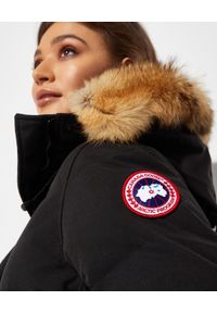 CANADA GOOSE - Parka Shelburne. Kolor: czarny. Materiał: bawełna, poliester, materiał, jeans, futro, puch, nylon. Styl: klasyczny #6