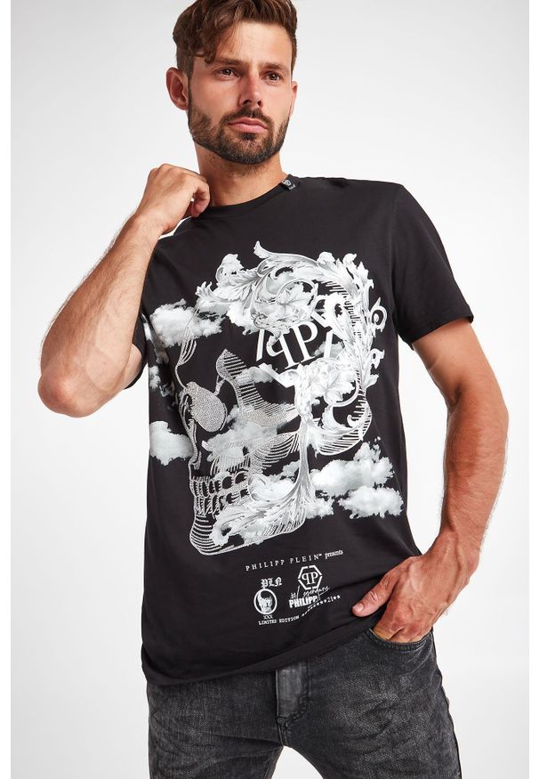 Philipp Plein - T-SHIRT PHILIPP PLEIN. Materiał: bawełna. Wzór: aplikacja, nadruk