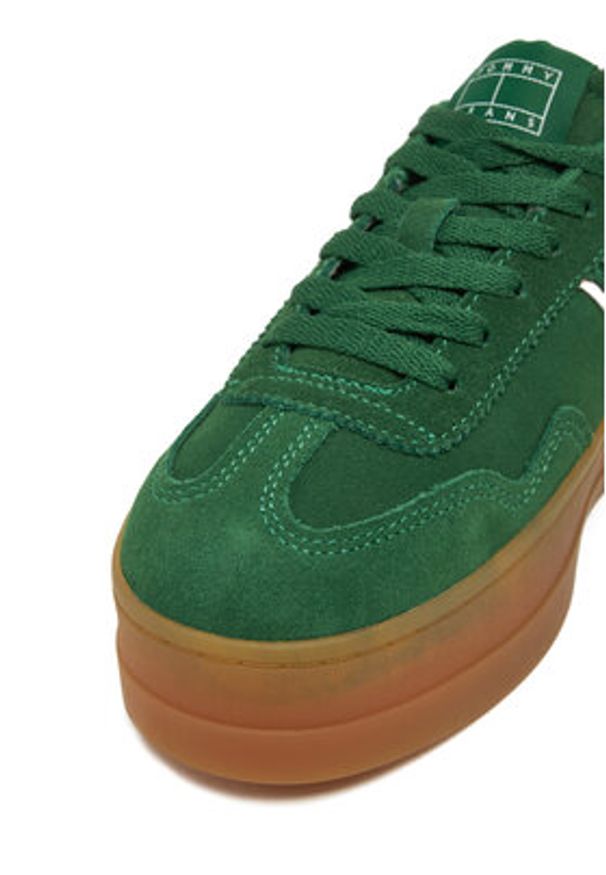 Tommy Jeans Sneakersy EN0EN02734 Zielony. Kolor: zielony. Materiał: zamsz, skóra
