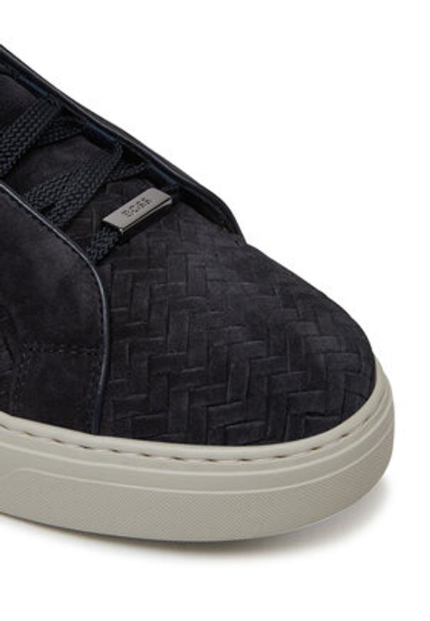 BOSS Sneakersy Gary Tenn Sdbuwv 50538983 Granatowy. Kolor: niebieski. Materiał: zamsz, skóra