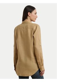 Lauren Ralph Lauren - LAUREN RALPH LAUREN Koszula 200782777060 Beżowy Relaxed Fit. Kolor: beżowy. Materiał: len #5