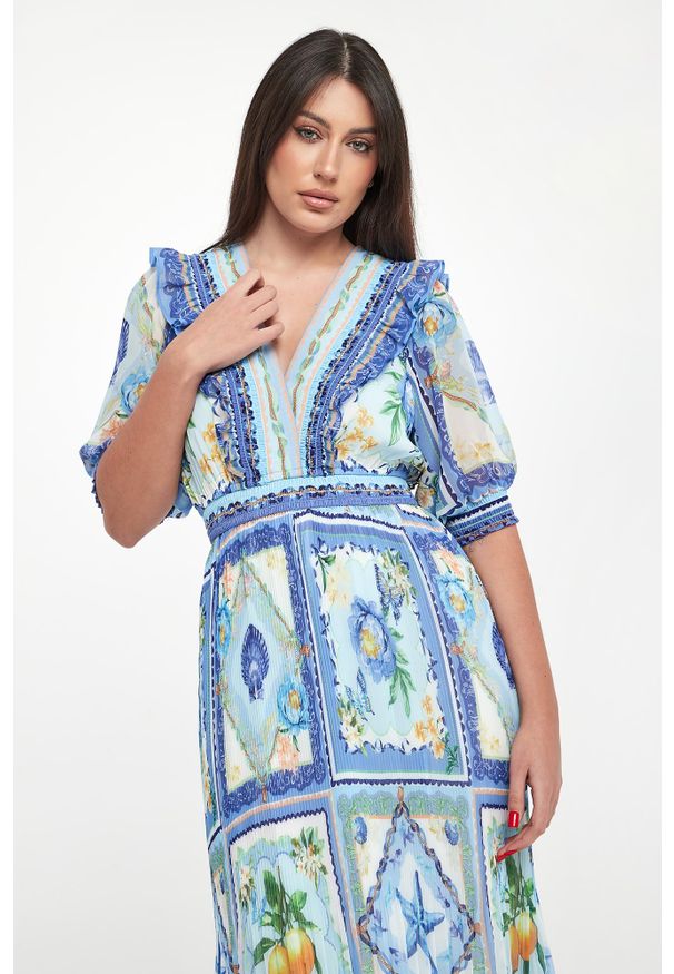 Hale bob - Sukienka szyfonowa maxi HALE BOB. Materiał: szyfon. Długość: maxi