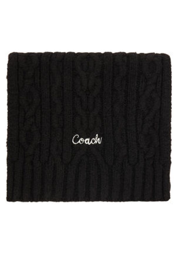 Coach Szalik CCL89 Czarny. Kolor: czarny. Materiał: poliester