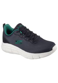 skechers - Męskie BOBS B FLEX ICY EDGE Sneakersy Czarny. Kolor: czarny. Materiał: materiał. Model: Skechers Sport