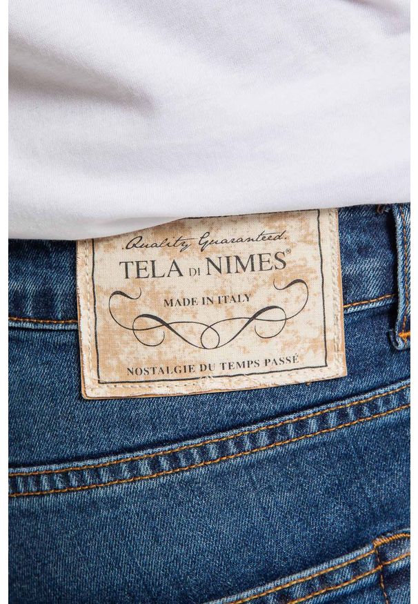 Takeshy Kurosawa Jeansy "America" | T00039 | Jeans T/America | Mężczyzna | Niebieski. Okazja: na co dzień. Kolor: niebieski. Wzór: aplikacja. Styl: casual