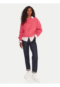 Tommy Jeans Bluza Silver Script DW0DW21961 Różowy Regular Fit. Kolor: różowy. Materiał: bawełna #4