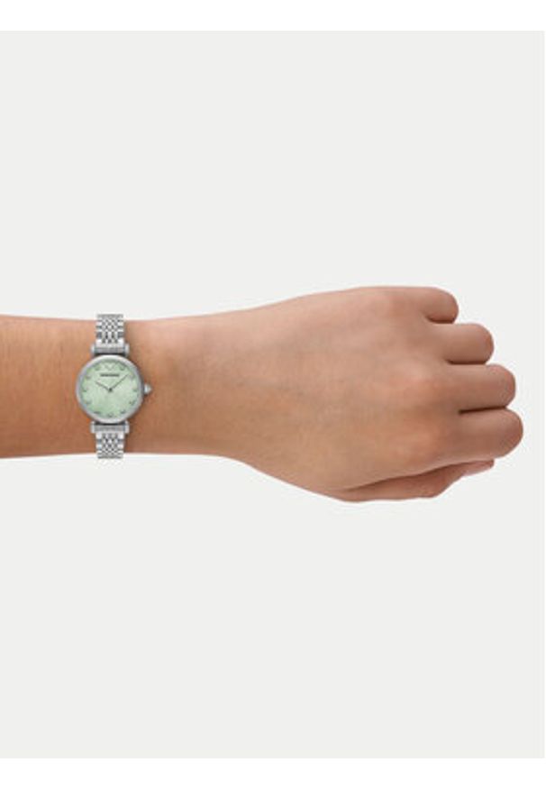 Emporio Armani Zegarek Gianni AR11667 Srebrny. Kolor: srebrny