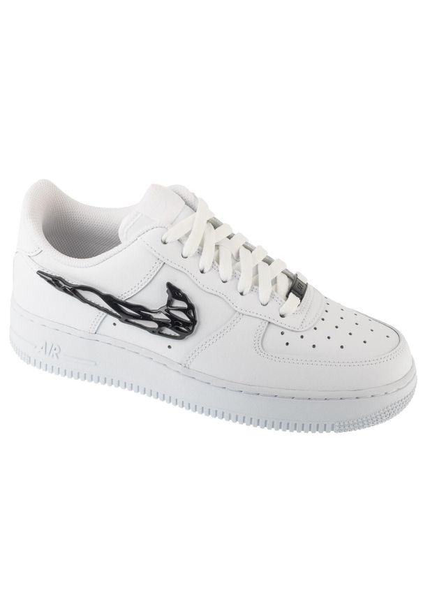 Nike - Buty sportowe Sneakersy męskie, Air Force 1 07. Kolor: biały. Model: Nike Air Force. Sport: turystyka piesza