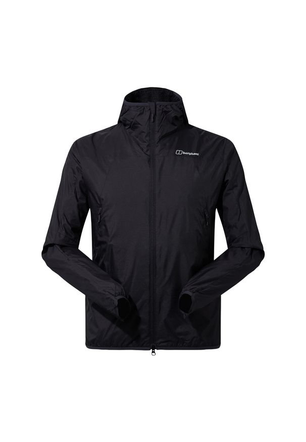 Kurtka przeciwwiatrowa męska Berghaus Alpha Resist-Air. Kolor: czarny. Sport: turystyka piesza