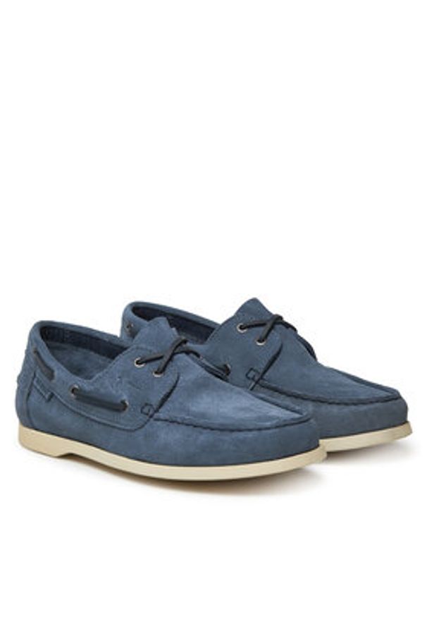 Manebi Mokasyny K 1.4 KM Granatowy. Kolor: niebieski. Materiał: zamsz, skóra