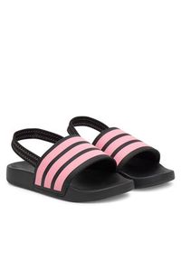 Adidas - adidas Sandały adilette Estrap JR5330 Czarny. Kolor: czarny