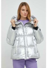 Weekend Max Mara kurtka puchowa damska kolor srebrny zimowa. Okazja: na co dzień. Kolor: srebrny. Materiał: puch. Sezon: zima. Styl: casual #1