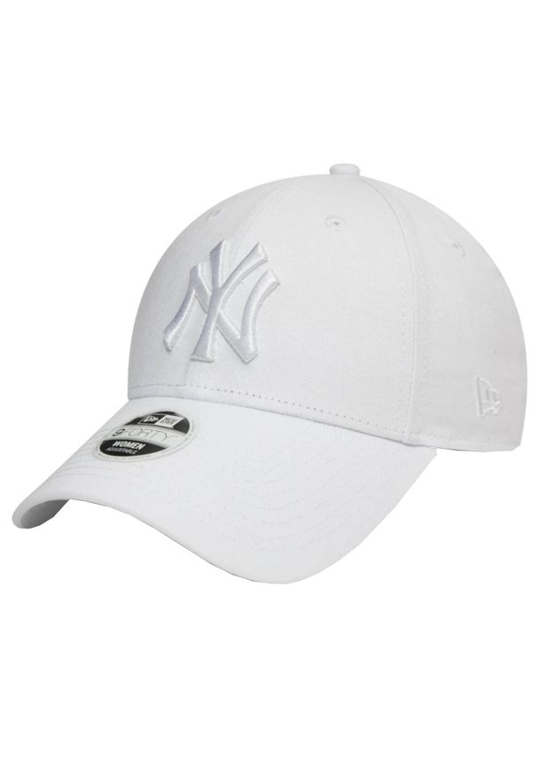 New Era - Czapka z daszkiem damska 9FORTY Fashion New York Yankees MLB Cap. Kolor: biały. Materiał: bawełna