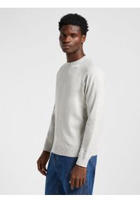 Lee - LEE MĘSKI SWETER LEE CLEAN RAGLAN SWEATER SHARP GREY MEL 112363889. Długość rękawa: raglanowy rękaw #3