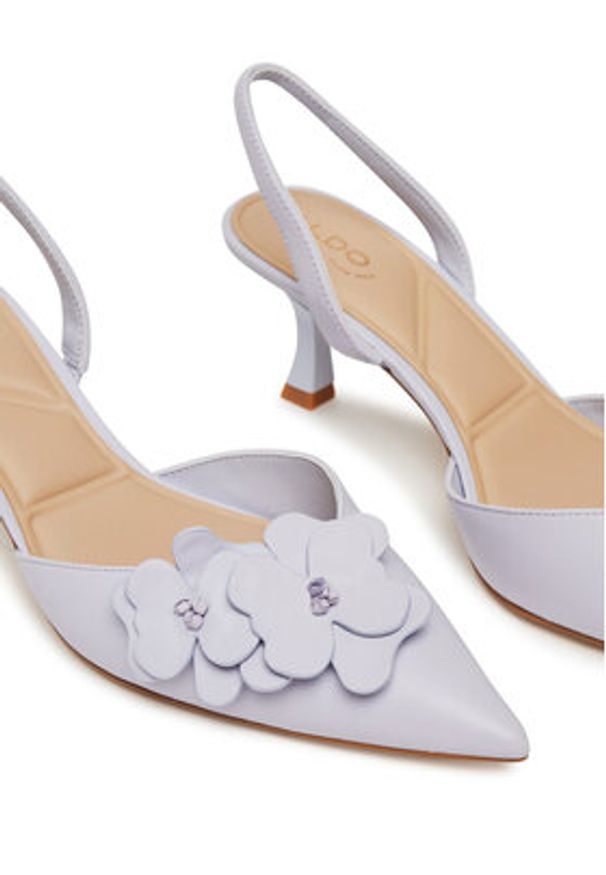 Aldo Czółenka Leilania 13966837 Fioletowy. Kolor: fioletowy. Materiał: skóra