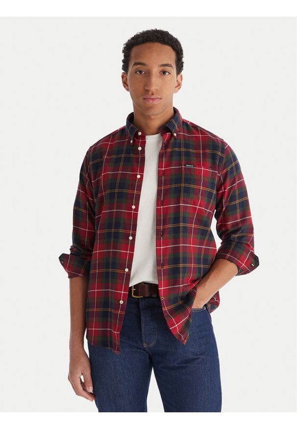 Barbour Koszula Fortrose MSH4991TN69 Kolorowy Tailored Fit. Materiał: bawełna. Wzór: kolorowy