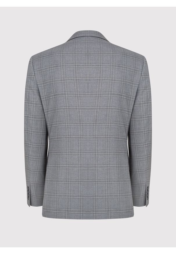 Pako Lorente - PAKO LORENTE – Szara marynarka casualowa w kratę. Okazja: na co dzień. Kolor: szary. Styl: casual