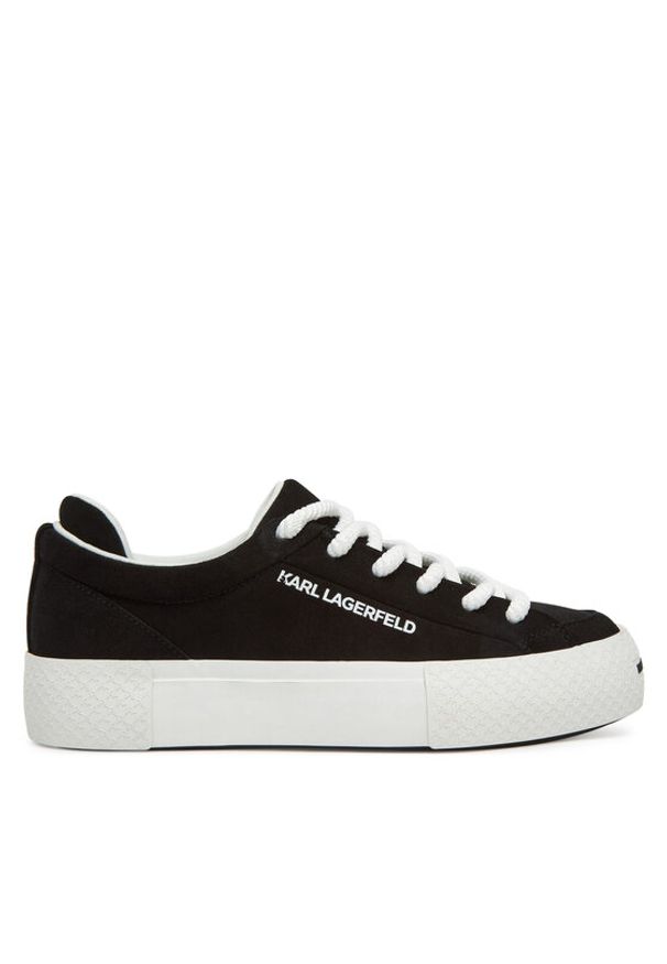 Karl Lagerfeld - KARL LAGERFELD Sneakersy KL50722 Czarny. Kolor: czarny. Materiał: skóra, zamsz