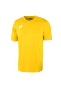 Koszulka piłkarska dla dzieci LOTTO JR DELTA PL. Kolor: żółty. Sport: piłka nożna