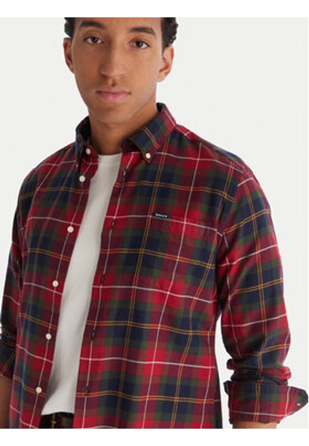 Barbour Koszula Fortrose MSH4991TN69 Kolorowy Tailored Fit. Materiał: bawełna. Wzór: kolorowy