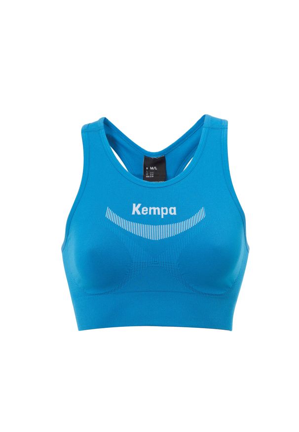 KEMPA - Stanik damski Kempa Attitude Pro. Kolor: niebieski, wielokolorowy, biały. Materiał: tkanina