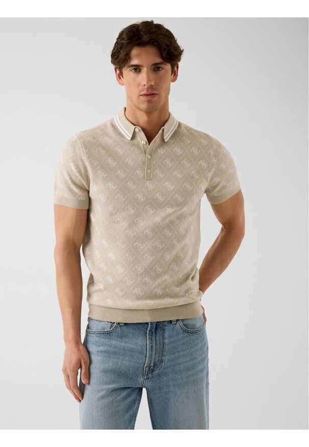 Guess Sweter 183052 Beżowy Classic Fit. Kolor: beżowy