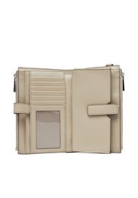 MICHAEL Michael Kors Duży Portfel Damski 32T7SAFW4L Beżowy. Kolor: beżowy. Materiał: skóra #3