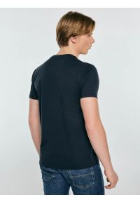 Big-Star - Koszulka męska z nadrukiem z linii Authentic granatowa Eller 403. Kolor: niebieski. Materiał: bawełna. Wzór: nadruk. Styl: vintage, klasyczny #4