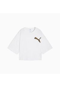 Koszulki Puma Model Leo Luxe Kolor Biały. Kolor: biały. Materiał: tkanina